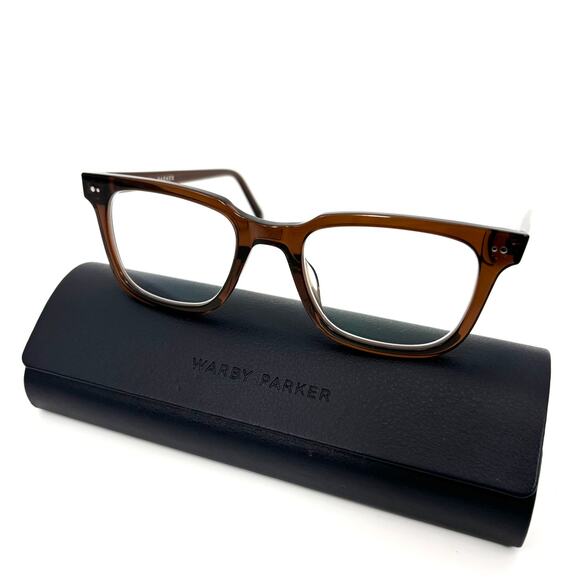 Warby Parker Conley W 899 50-19-145 Eyeglasses Frames Only w/ Case Glasses Brown
